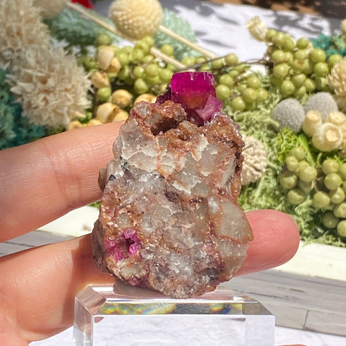 レア品質×レア鉱物コバルトカルサイト 鉱物標本 原石 10 天然石 天然色