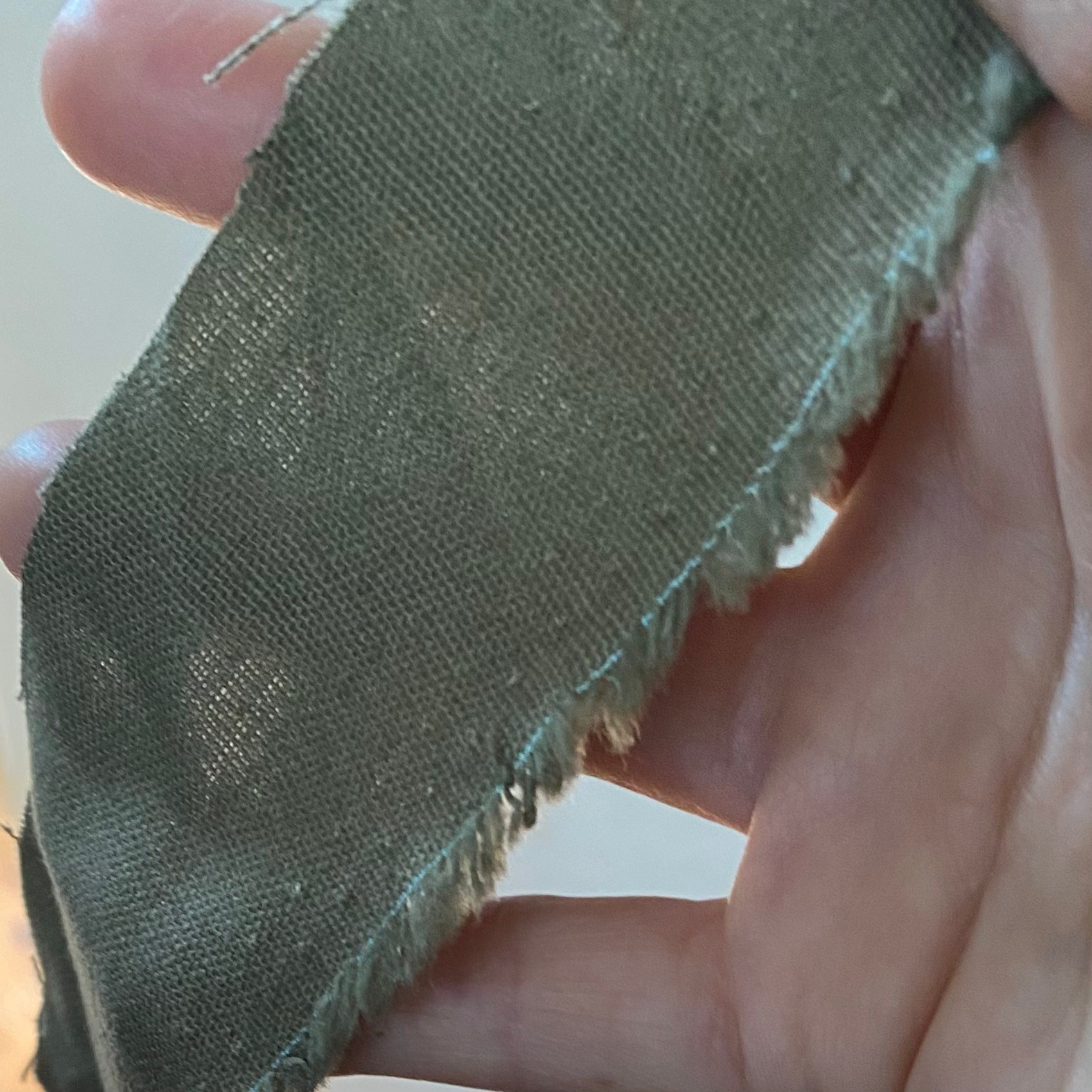 【別カラー有】綿麻キャンバス（ライトタイプ）のタックワイドパンツ＊オーカーブラウン【受注製作】