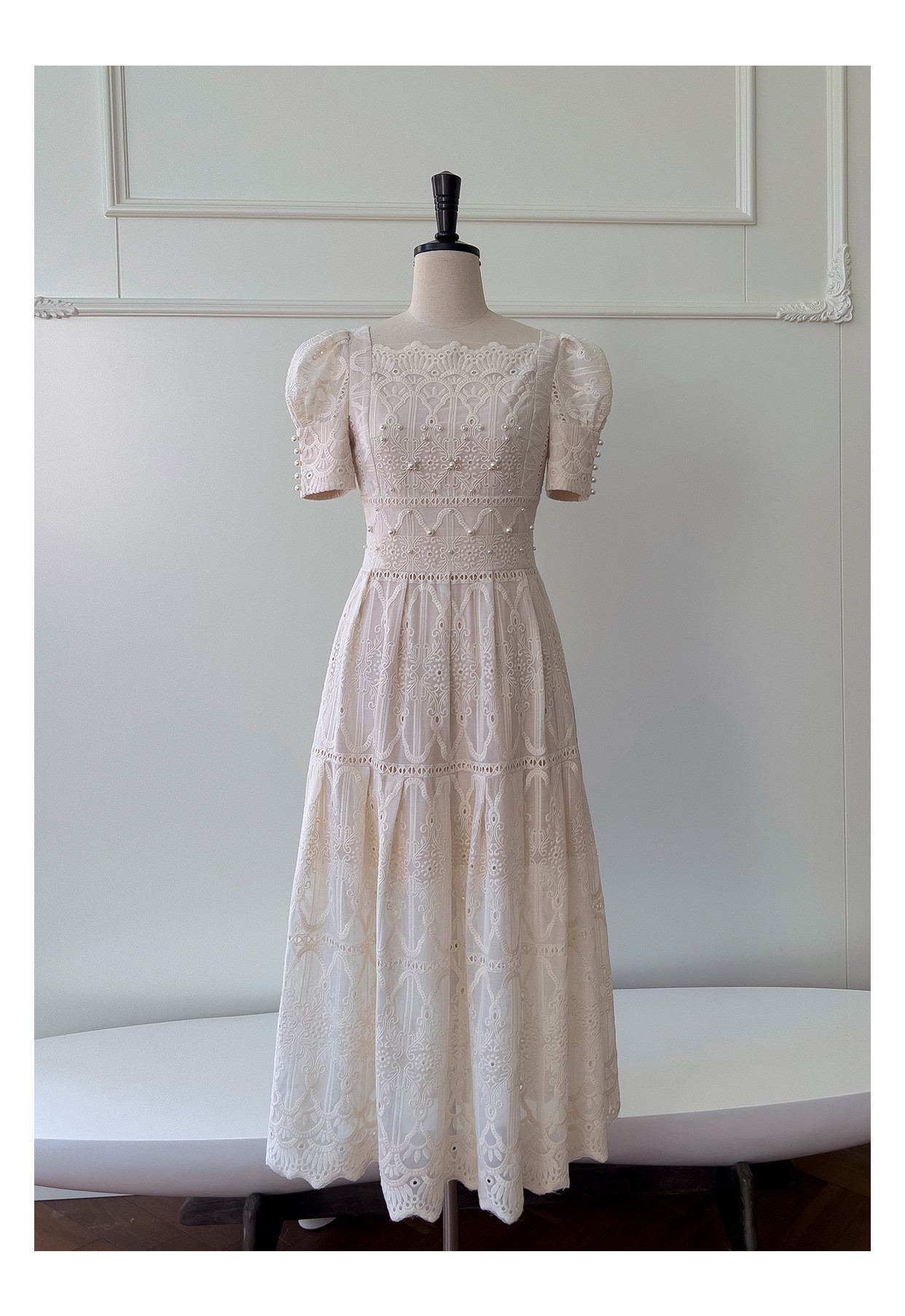 ドレス パーティー ウェディング ワンピース ロング プリンセス 刺繡 上品 高級感 優雅 韓国風 結婚式 お呼ばれ