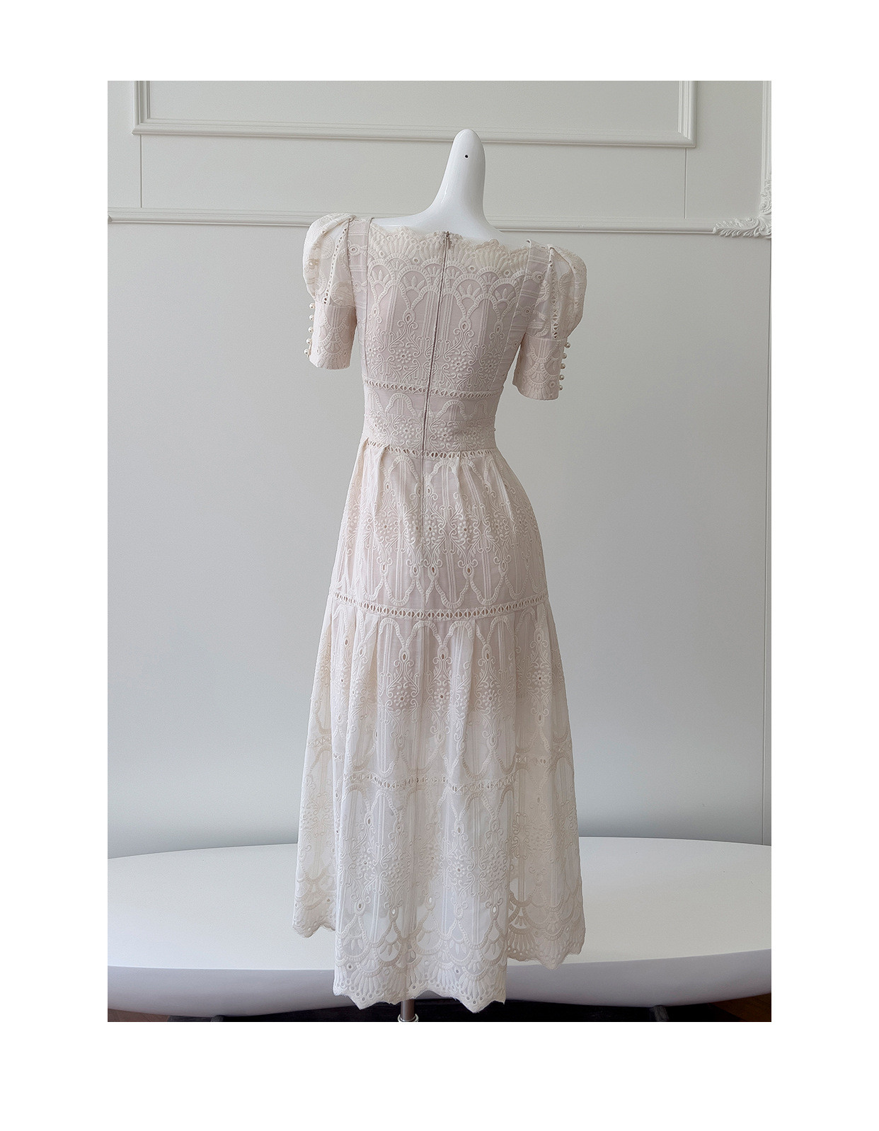 ドレス パーティー ウェディング ワンピース ロング プリンセス 刺繡 上品 高級感 優雅 韓国風 結婚式 お呼ばれ