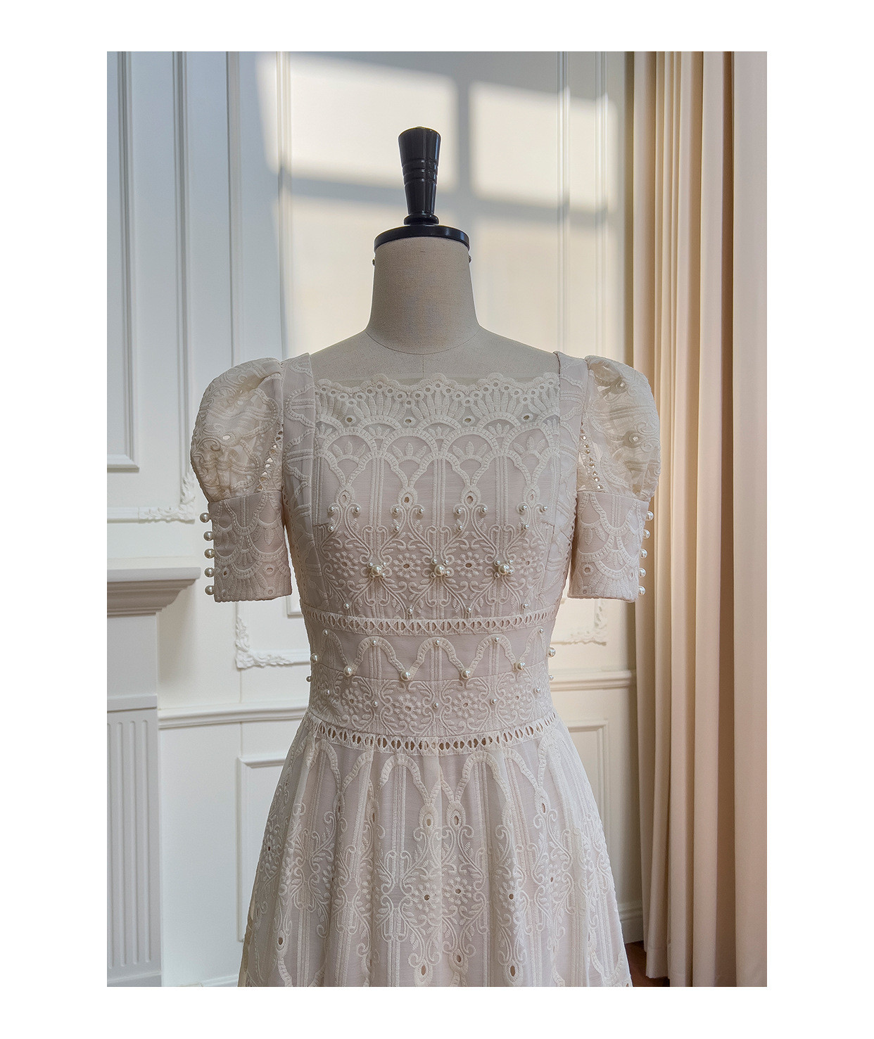 ドレス パーティー ウェディング ワンピース ロング プリンセス 刺繡 上品 高級感 優雅 韓国風 結婚式 お呼ばれ