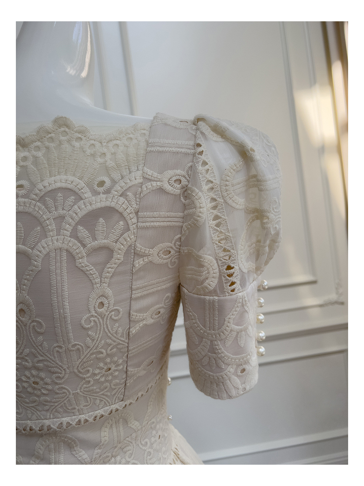 ドレス パーティー ウェディング ワンピース ロング プリンセス 刺繡 上品 高級感 優雅 韓国風 結婚式 お呼ばれ