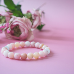 愛を叶え、出会いを引き寄せるピンクオパールとアクアマリンのブレスレット✨恋愛成就や復縁に 11枚目の画像