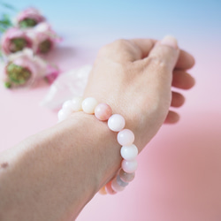 愛を叶え、出会いを引き寄せるピンクオパールとアクアマリンのブレスレット✨恋愛成就や復縁に 10枚目の画像