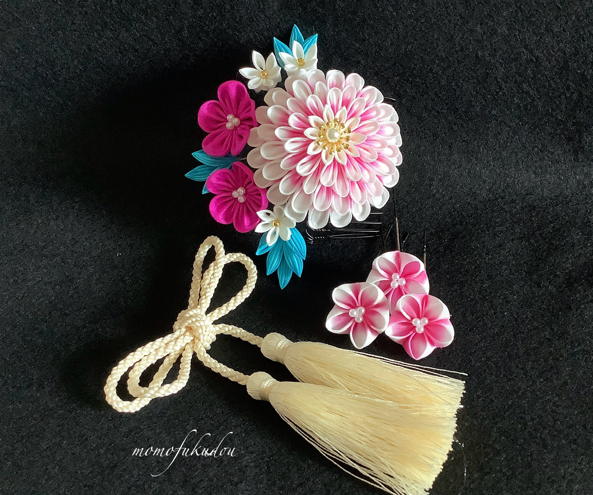 セット 成人式 卒業式　つまみ細工