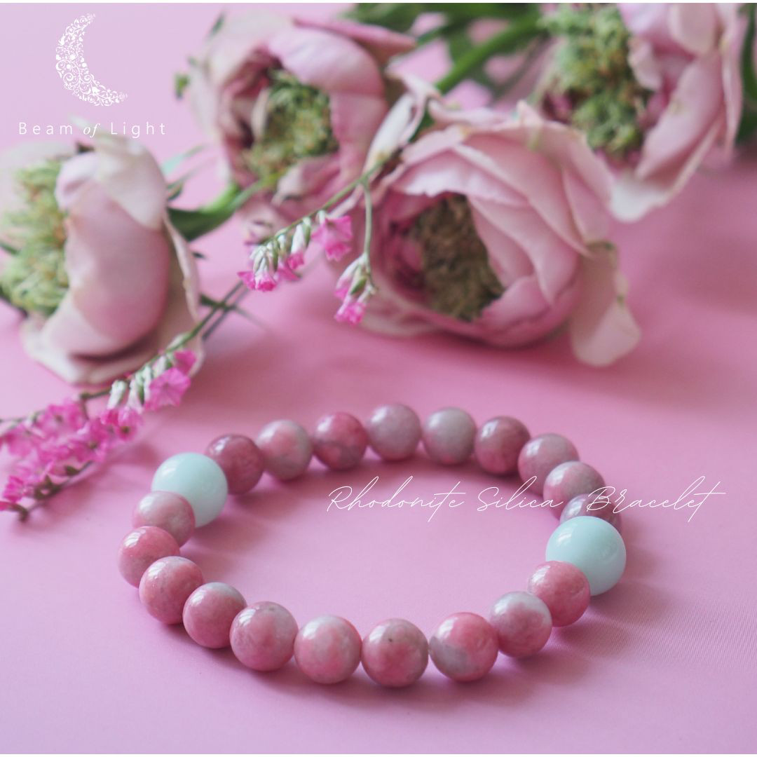 愛を育み、絆を深め、自分を上手に表現するロードナイトシリカとアマゾナイトのブレスレット✨復縁にも 4,704円