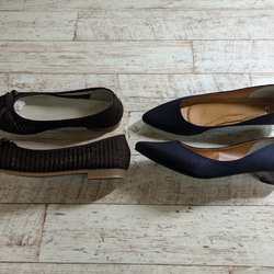 獨一無二的「Creema 限量福袋」寬 LL 碼（24-245 公分）鞋子和涼鞋 2 件套 第2張的照片