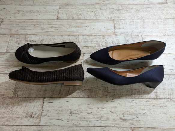 獨一無二的「Creema 限量福袋」寬 LL 碼（24-245 公分）鞋子和涼鞋 2 件套 第2張的照片