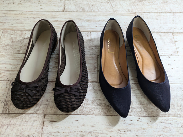 獨一無二的「Creema 限量福袋」寬 LL 碼（24-245 公分）鞋子和涼鞋 2 件套 第1張的照片