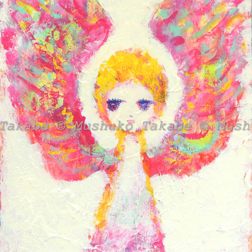whisper of an angel] #アート #絵画 #原画 #肖像画 絵画