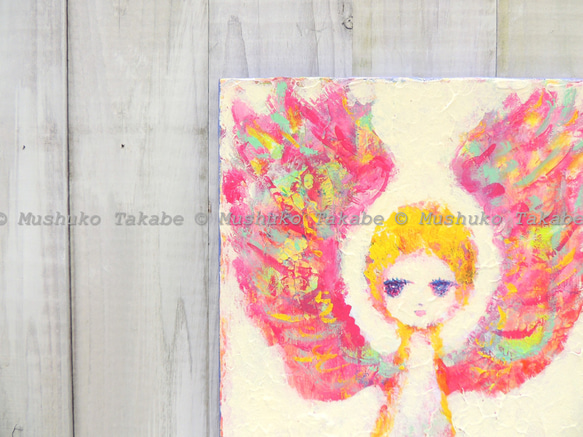 whisper of an angel] #アート #絵画 #原画 #肖像画 絵画