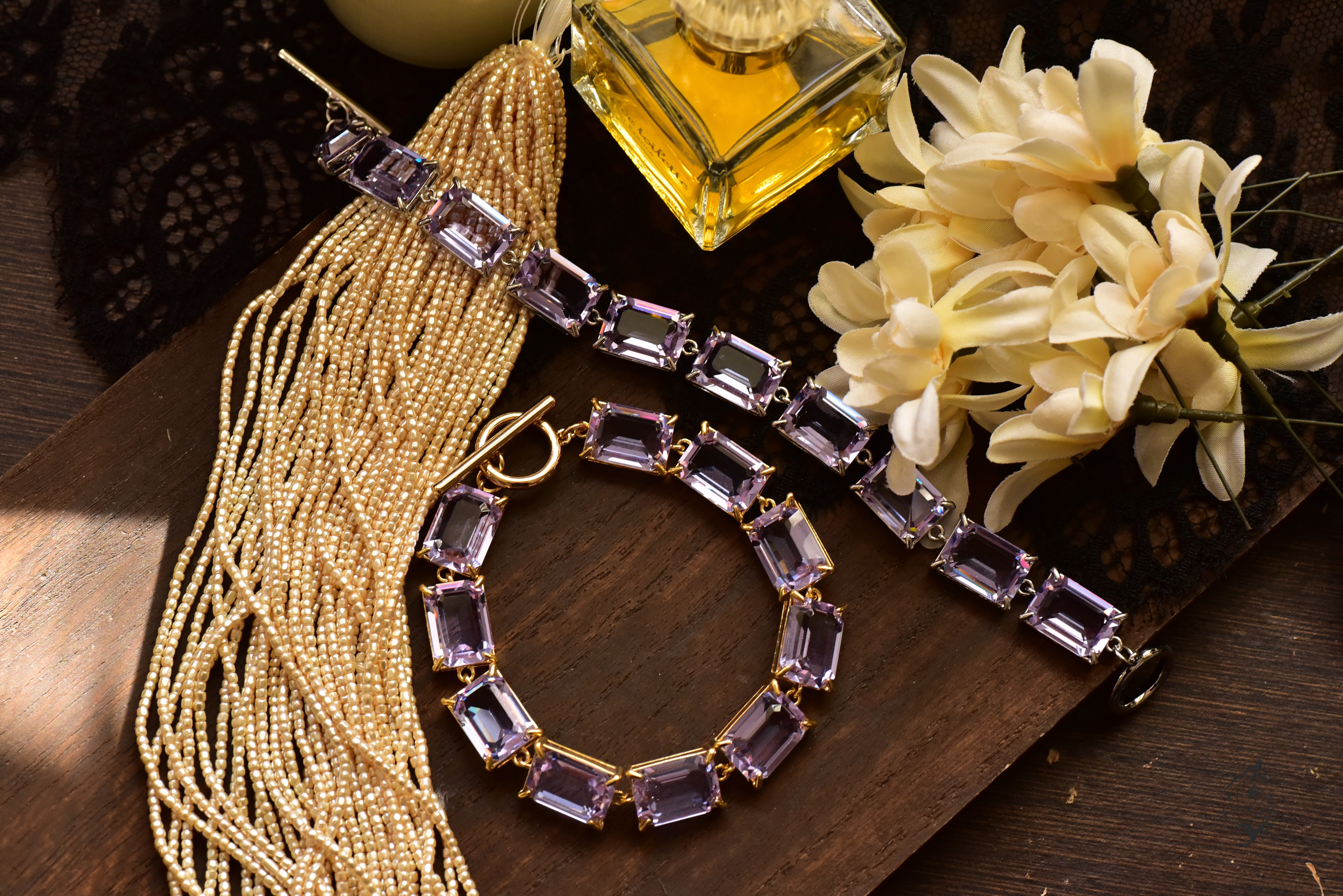 リヴィエール｜ヴィンテージ アレキサンドライトSwarovski【ブレスレット】