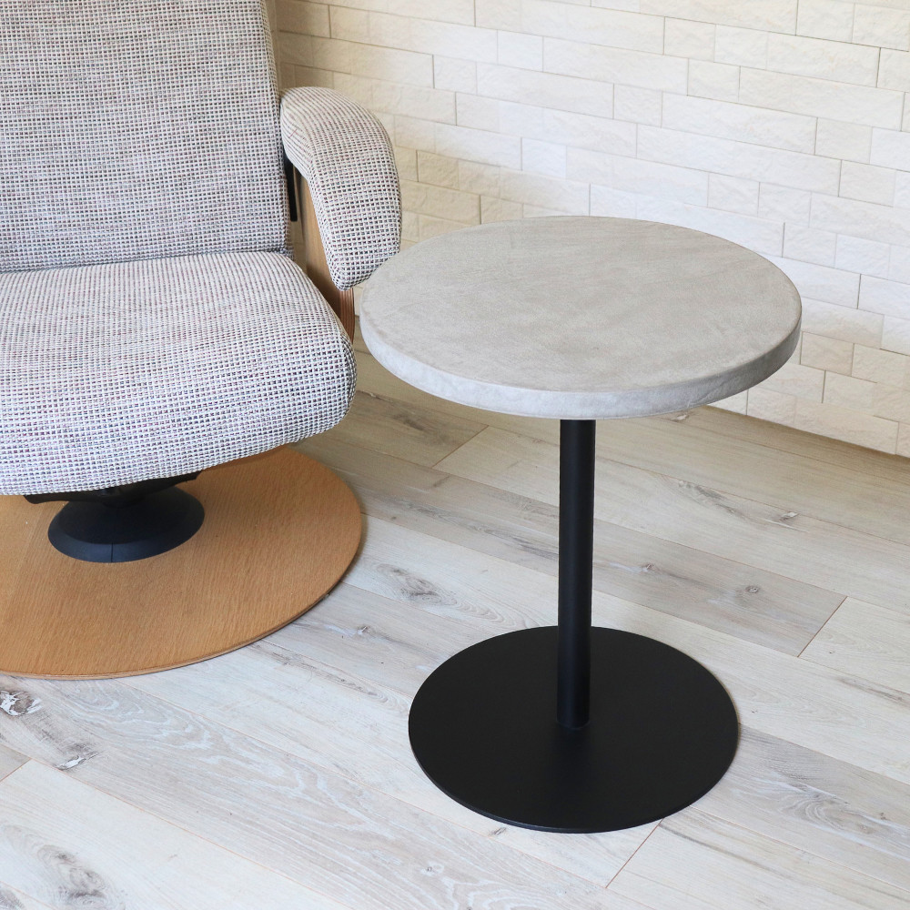 ラウンドサイドテーブル Φ400㎜×H500㎜ モールテックス MORTEX