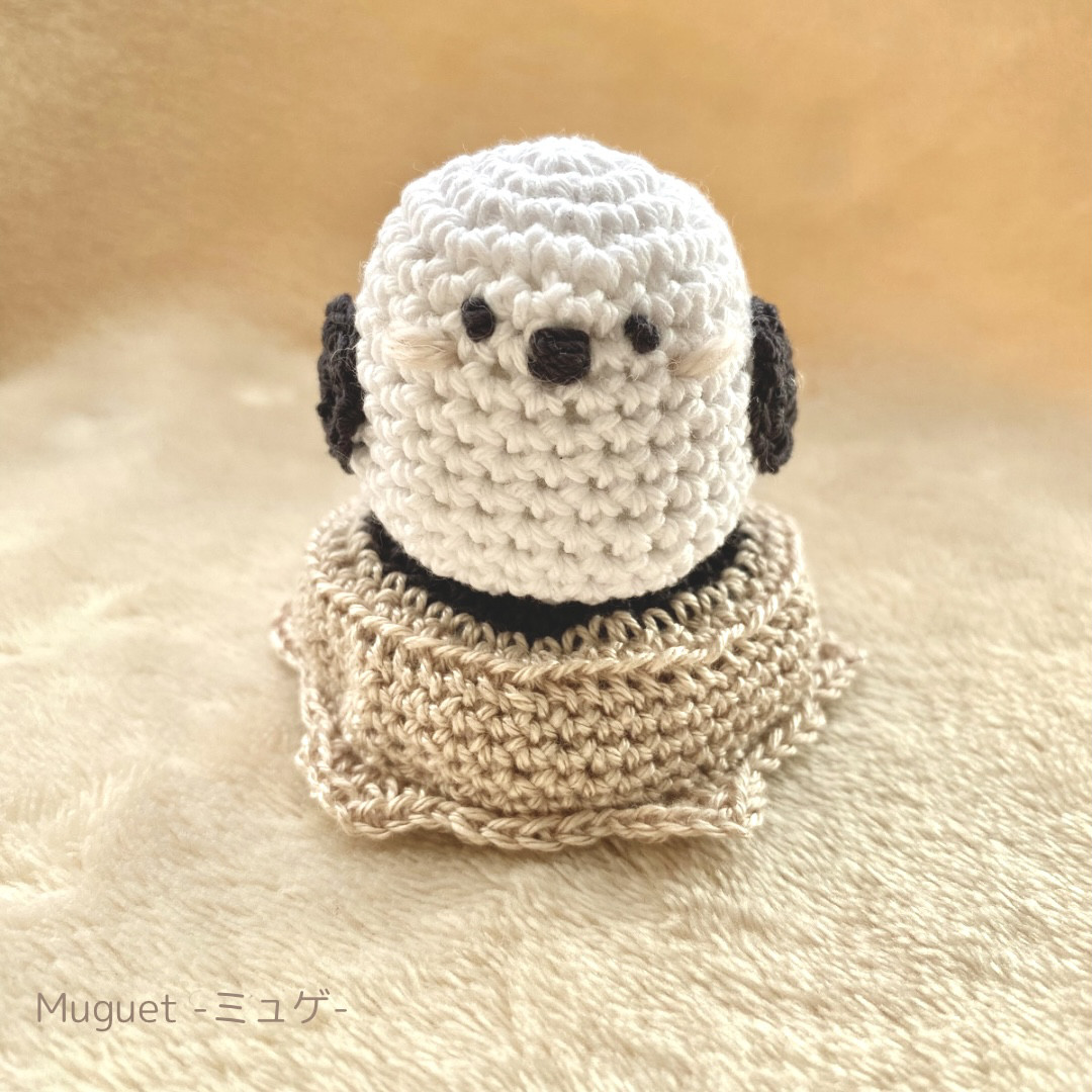 送料無料/数量限定】ほっこり優しい、手編みのシマエナガ