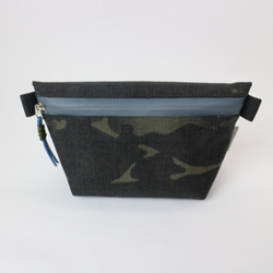 ポーチ（オレンジX水色） ポーチ monto 通販 16084096｜Creema(クリーマ)