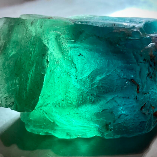 バイカラー✿*:・フローライト 蛍石 ラフストーン 原石 その他置物