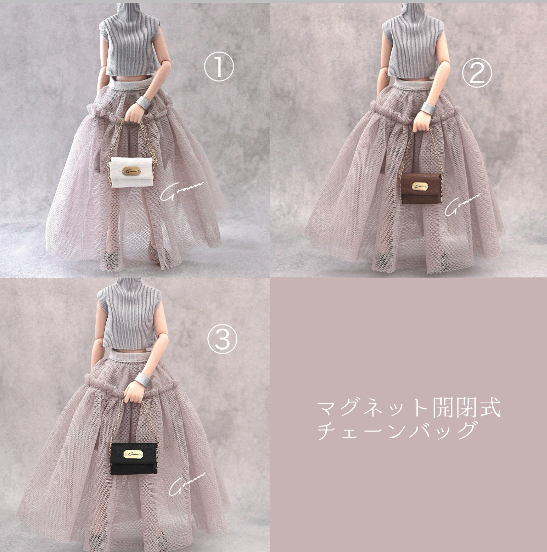 ✦ロゴプレート付きチェーンバッグ  ミニチュア