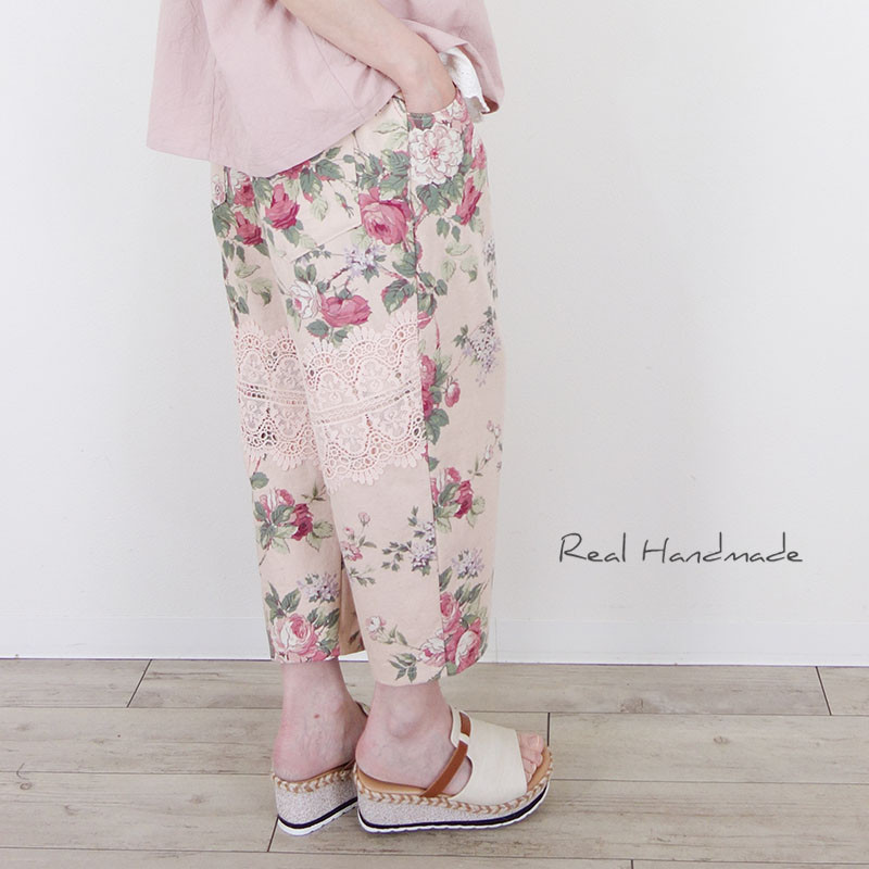 [予約販売] ローズガーデン・アフタヌーン ゆるテーパードパンツ