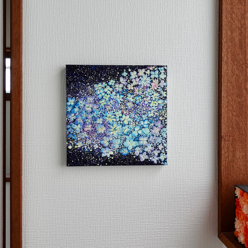 銀河に浮かぶ紫陽花 絵画 むらいさき 通販 19391821｜Creema
