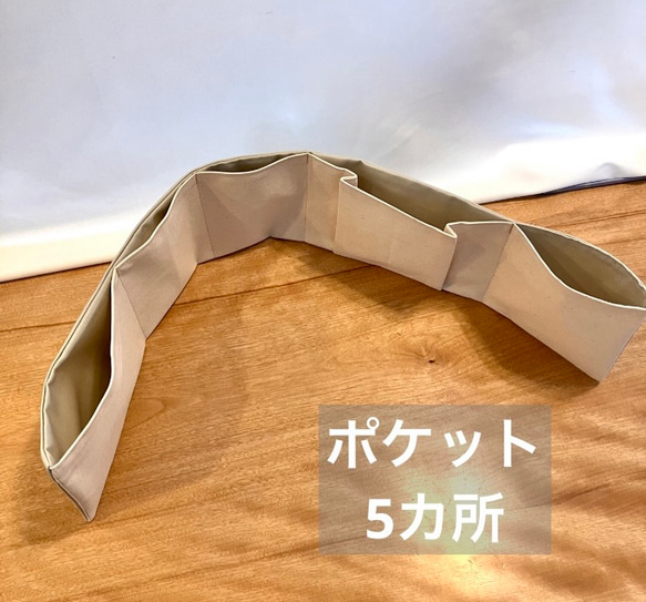 バッグの中を綺麗に整える　バッグの中を使いやすく整理整頓　軽量　ポケット収納　畳めるバッグインバック　日本製ハワイアン 16枚目の画像