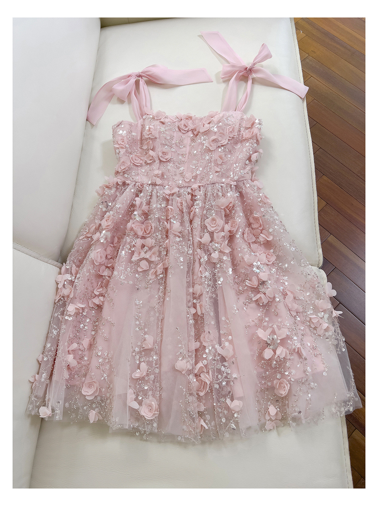 ドレス パーティー ウェディング ワンピース ショート プリンセス ピンク 上品 高級感 優雅 韓国風 結婚式 お呼ばれ