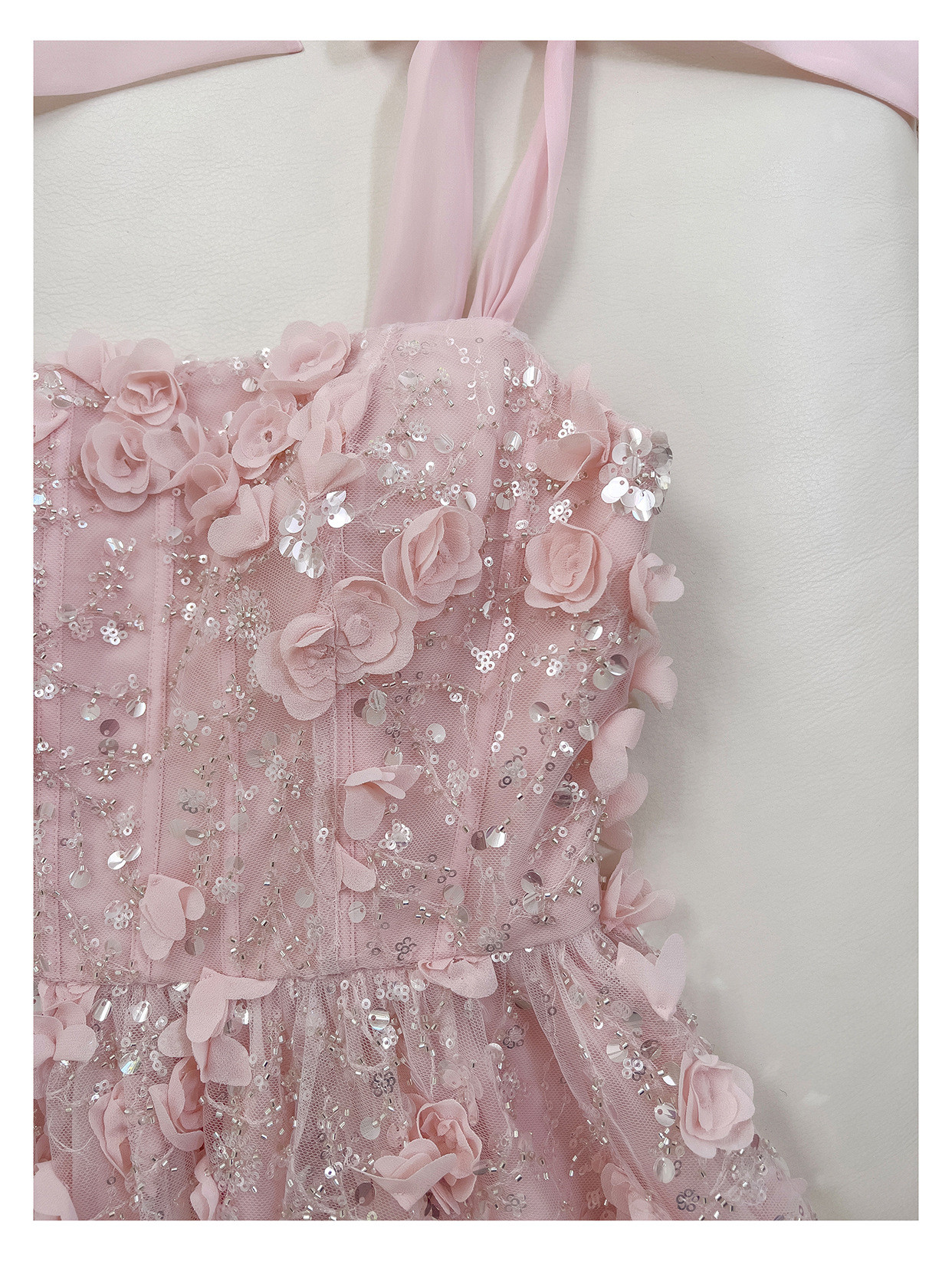 ドレス パーティー ウェディング ワンピース ショート プリンセス ピンク 上品 高級感 優雅 韓国風 結婚式 お呼ばれ