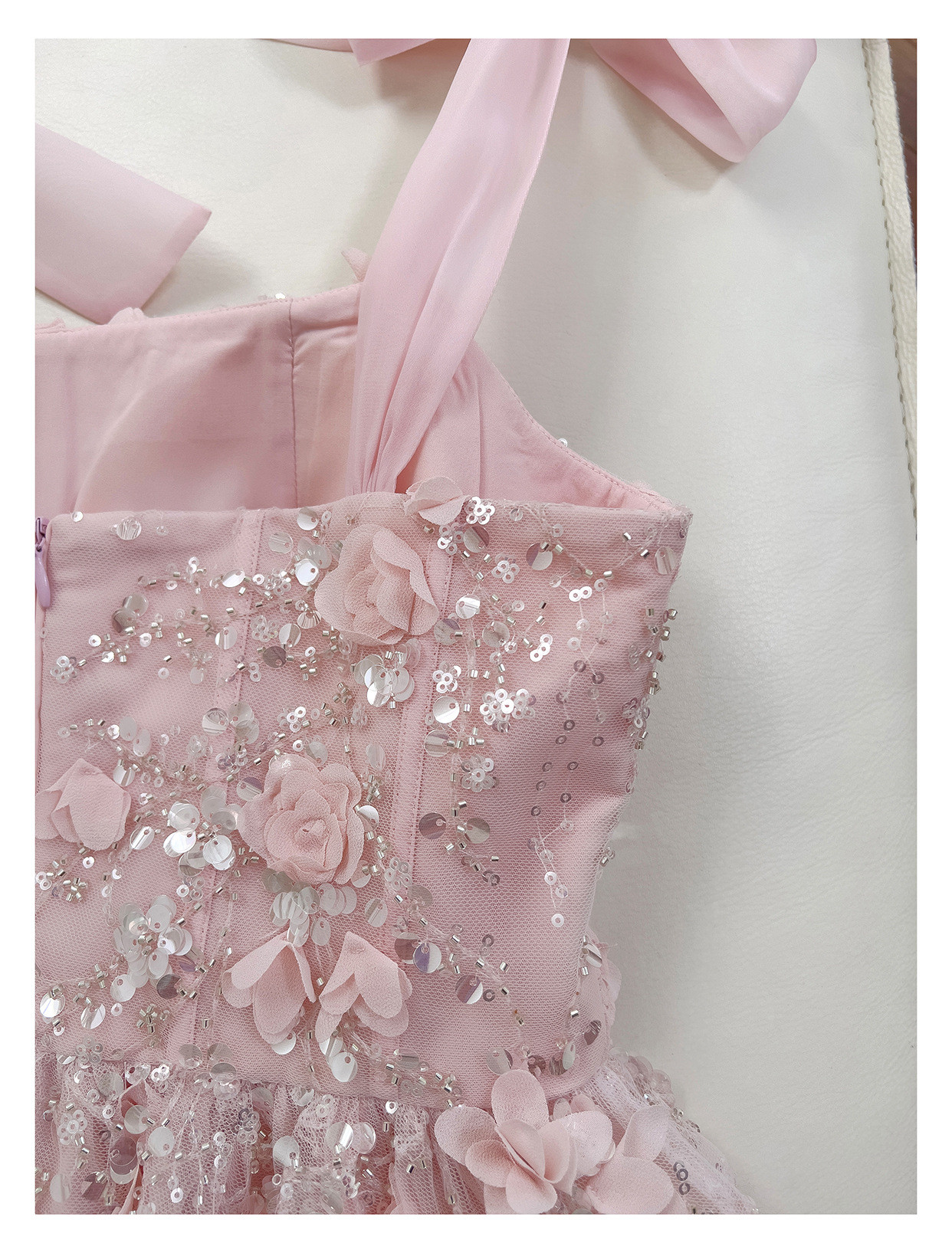 ドレス パーティー ウェディング ワンピース ショート プリンセス ピンク 上品 高級感 優雅 韓国風 結婚式 お呼ばれ