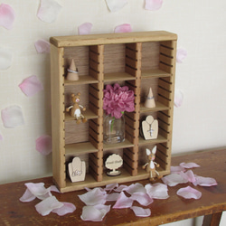 4列タイプ・木製アクセサリーラック・小物ディスプレー・ディスプレー