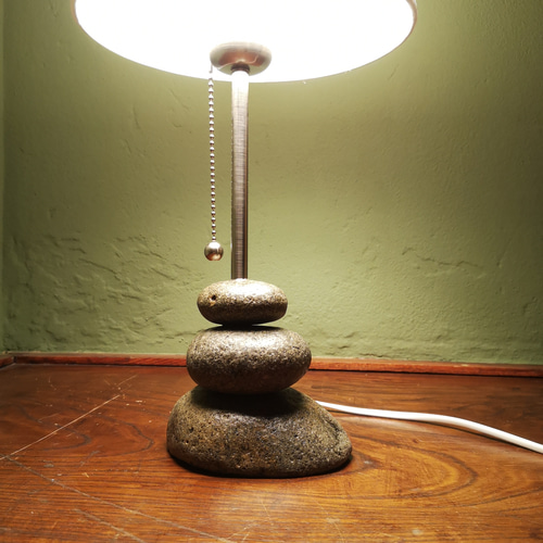 天然石テーブルランプ 3RD CERAMICS 土のテーブルランプ 1段 | zuiun onlineshop