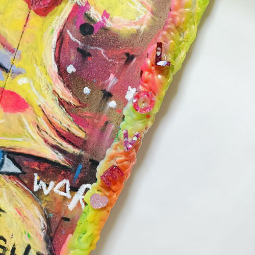 【2025年】HURTS-嘆きのうさぎ-【A3サイズ. 現代アート 2025年】HURTS-嘆きのうさぎ-【A3サイズ. 現代アート 絵画 Chika