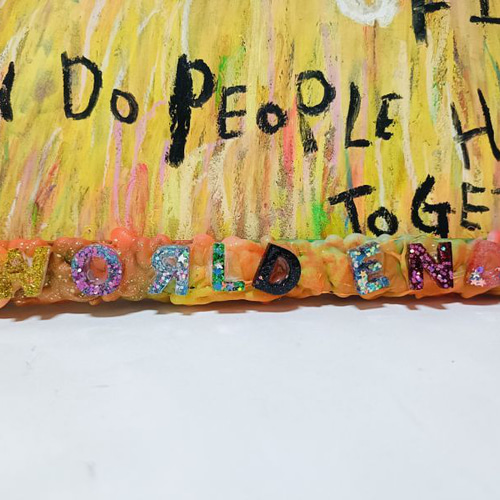 2025年】HURTS-嘆きのうさぎ-【A3サイズ. 現代アート 絵画 Chika