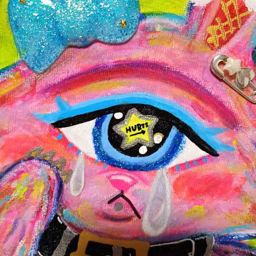 【一点物イラストアート】Who's next【F0号】現代アート,イラスト S2号】I'm Fear the savage peoples【現代アート】 絵画 Chika