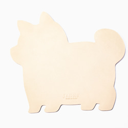 いぬ　マウスパッド mousepad／本革／日本製【納期1～7日以内発送】 1枚目の画像