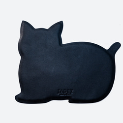ねこ　マウスパッド mousepad／本革／日本製【納期1～7日以内発送】 3枚目の画像