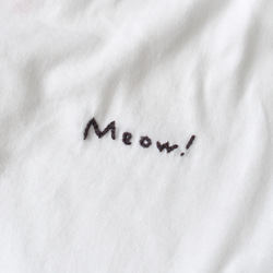 【手刺繍】ロンT登場！やんのかニャンコTシャツ – 背中で語るTシャツ / 猫モチーフ・ユニセックス 4枚目の画像