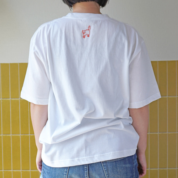 【手刺繍】ロンT登場！やんのかニャンコTシャツ – 背中で語るTシャツ / 猫モチーフ・ユニセックス 12枚目の画像