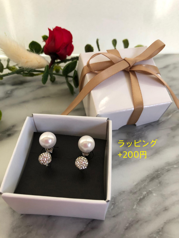 紫陽花 ゆれる ドロップビーズ紫付 パープル ピアス フックタイプ ニッケルフリー No.31 12枚目の画像