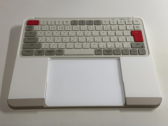 オーダー作品　Keychron B1 Pro向け　トラックパッド合体パームレスト Keychron B1 Pro & Magic Trackpadドッキングトレイ+リスト