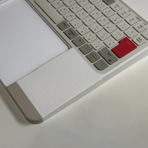 オーダー作品　Keychron B1 Pro向け　トラックパッド合体パームレスト Keychron B1 Pro & Magic Trackpadドッキングトレイ+リスト