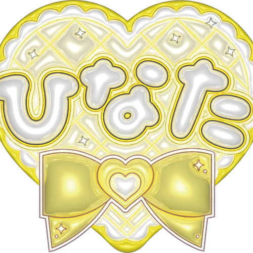 rika ネームボード ぷっくりネームボード その他素材 rikka_ぷっくりネームボード