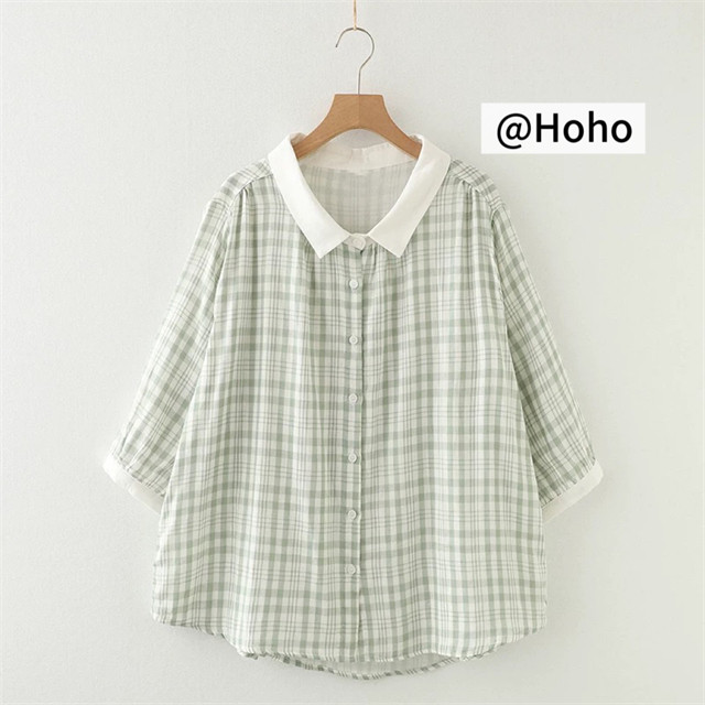 綿100％ ブラウス 七分袖 レディース シャツ