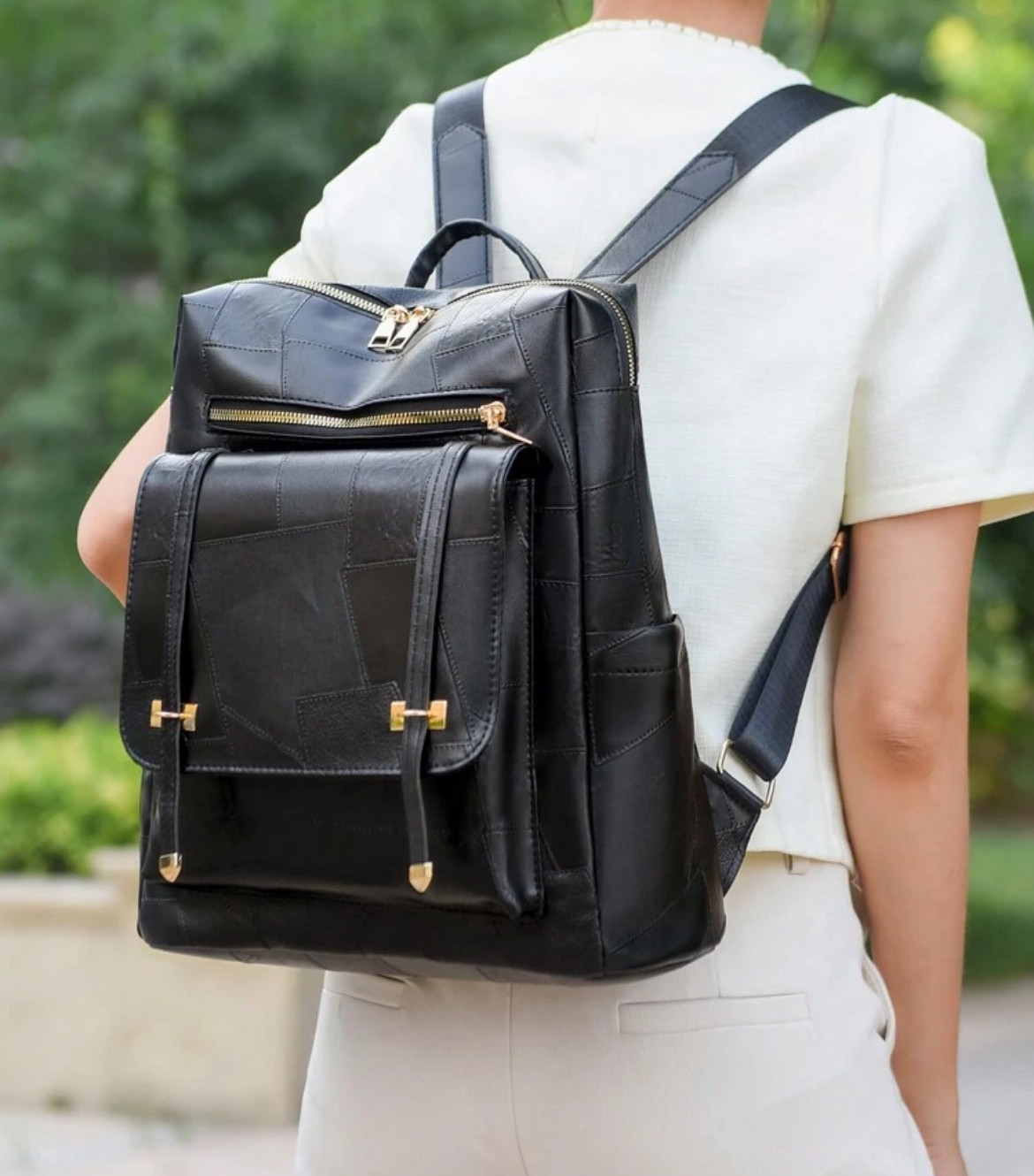 レペット 本革 レザー 3way ショルダーバッグ リュック レッスンバッグ リュック 本革 通勤 収納ポケット レザー 3way ショルダー 通学