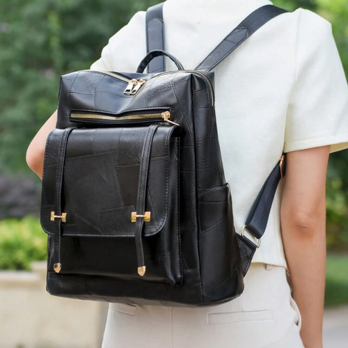 リュック 本革 通勤 収納ポケット レザー 3way ショルダー 通学