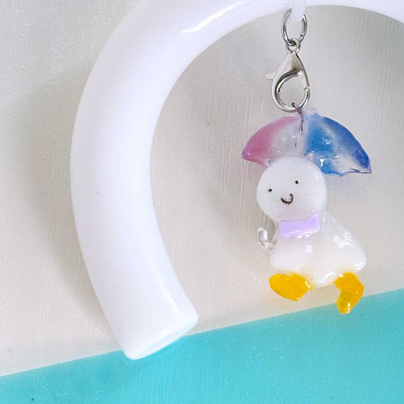 ナイショだけど雨が大好き！てるてる坊主くんのアンブレラマーカー〈選べる！ミニチュア絵本パッケージ〉 3枚目の画像