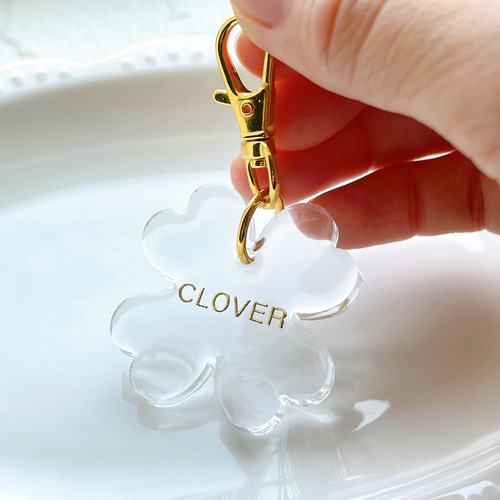 名入れ 文字入れ】エレガンスクローバー＊てんとう虫＊四葉の