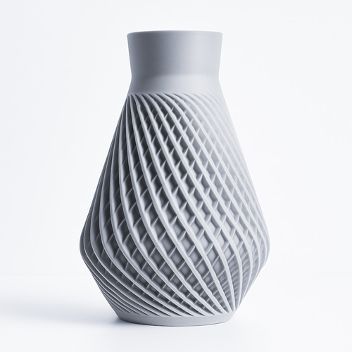 Influx Vase｜流線デザインが美しい3Dプリント製モダン花瓶 一輪挿し