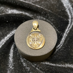 Dog Tag 薔薇 透かし チェーン付き ネックレス・ペンダント