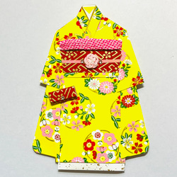 着物のポチ袋やお祝い袋(参考)サイズ展開　(現金書留の送り方) 着物のポチ袋やお祝い袋(参考)サイズ展開 (現金書留の送り方