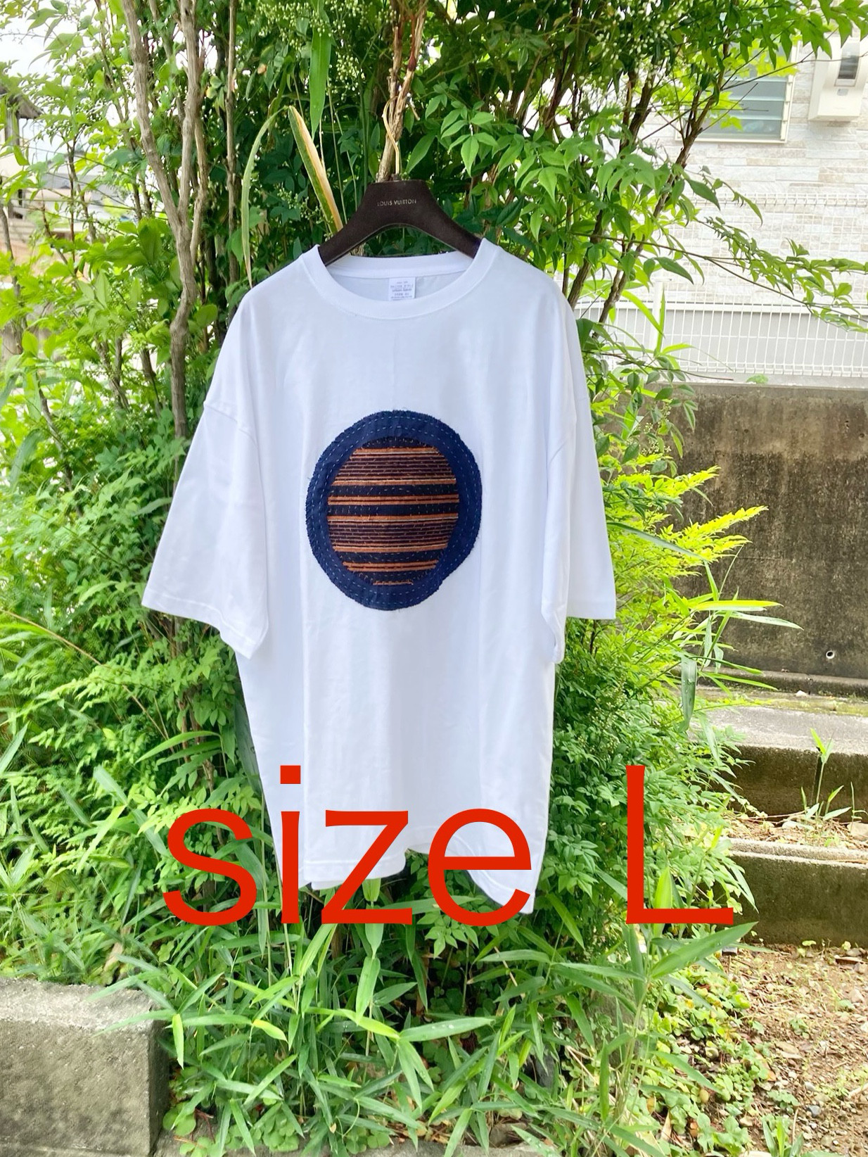 904 襤褸　tシャツ 古布　リメイク　藍染　藍染め　パッチワーク　刺し子　ヴィンテージ　オリジナル