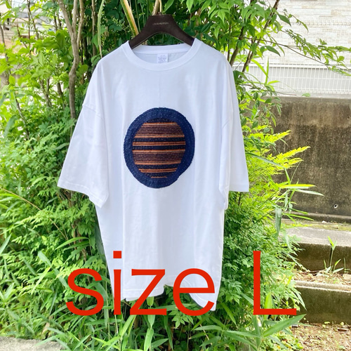 904 襤褸 tシャツ 古布 リメイク 藍染 藍染め パッチワーク 刺し子